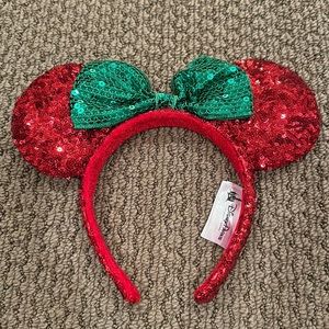 Red / Green Holiday Disney Ears